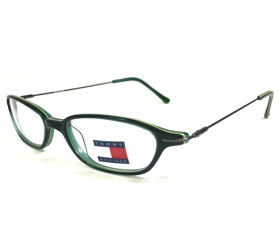 Monturas de gafas Tommy Hilfiger para niños THI255 337 gris verde ovaladas 46-16-135 Foto 1 de 4