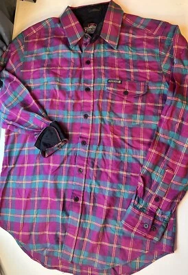 Great land Sportswear Plaid Flannel Shirt Mens Medium 100% Outdoors Hunting VTG - Image 1 of 4