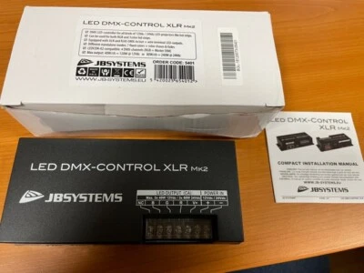 JB Systems DMX RGB LED DMX-CONTROL XLR Mk2 máx. 3x40W a 12V 3x80W a 24V - Imagen 1 de 3