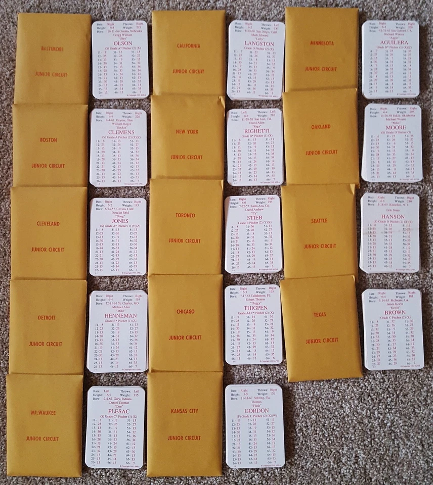 APBA Baseball 1990 Season Card Set with Mint XB Cards - Image 1 of 4