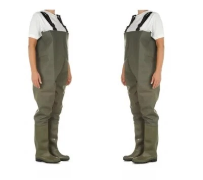 salopette per caccia pesca agricoltura impermeabile con stivali scafandro lavoro - Immagine 1 di 4