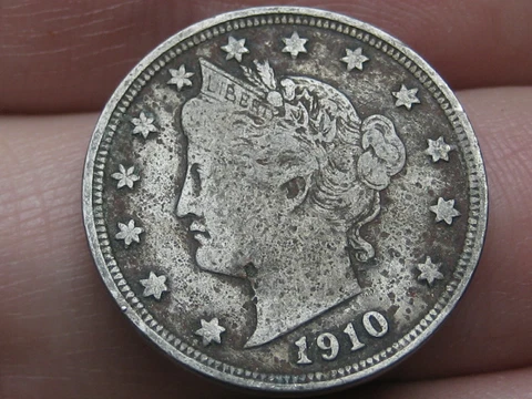1910 Liberty Head V Nickel 5 Cent Piece- XF Details Cover