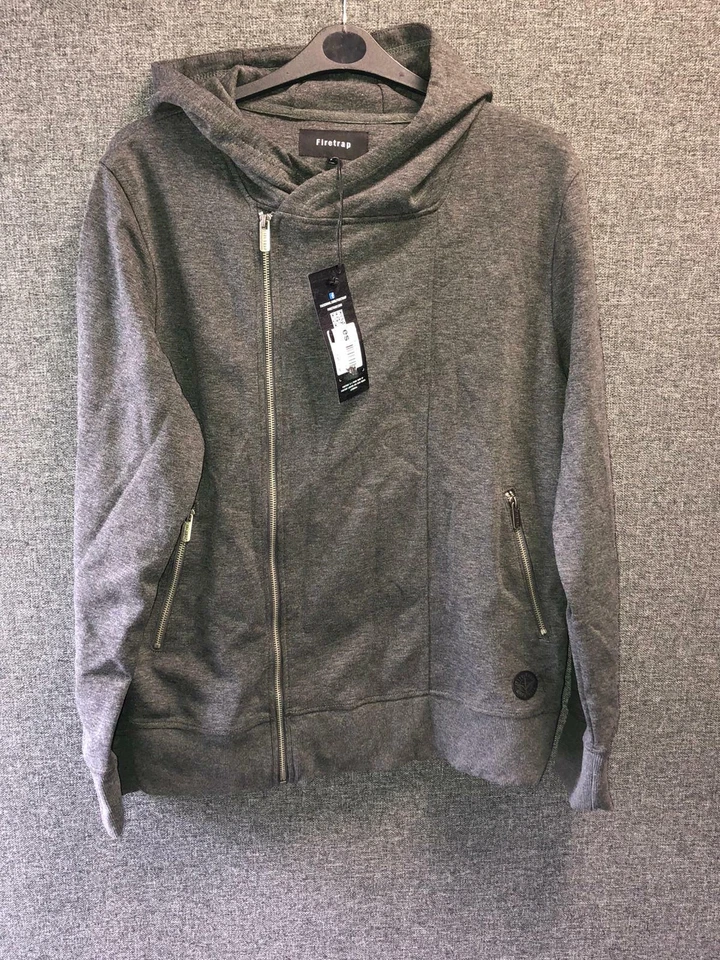 Firetrap Luxe Sudadera con Capucha y Cremallera Marga Carbón XL TD017 Cc 21 - Imagen 1 de 3