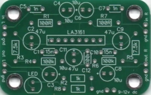 KMTech 2-Channel LA3161 based NAB Tape Head Audio Preamp PCB DIY - Picture 1 of 2