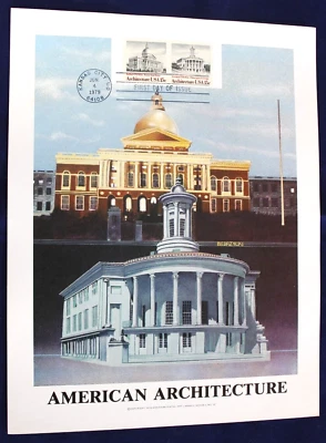 American Architecture 1979 American Postal Print, FDC, 15c #1779-80 MM Stamps - Image 1 of 4