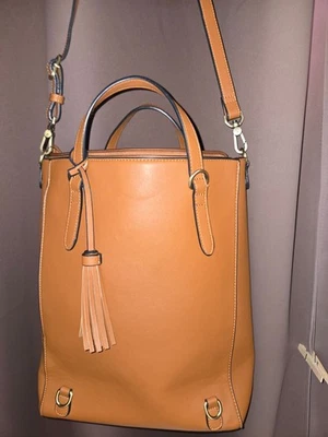 Ecosusi Handbag Backpack Laptop Brown Vegan Leather Womens  Convertible Bag - Image 1 of 4