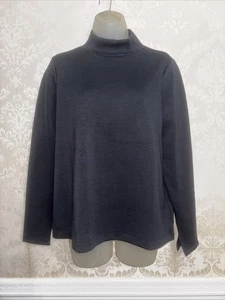 NWT Spanx Long Sleeve AirEssentials Mock Neck Pullover Sweatshirt Size M - Picture 1 of 9