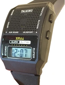 HUMAN Rooster Crow Sound VOICE A1 loud & clear English TALKING ALARM WATCH - Bild 1 von 12
