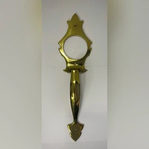 NOS Vintage Large Solid Brass Door Push Pull Ornate Handle 12.75 Inches Long New - Picture 1 of 8