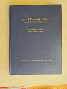 John F Kennedy Center for the Performing Arts Inaugural Program September 8 1971 - Picture 1 of 7
