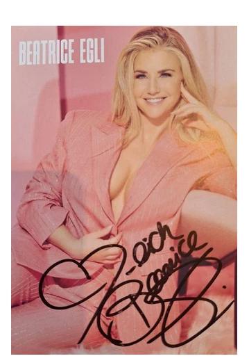 Beatrice Egli (SUI) - Musik - Original Handsignierte Autogrammkarte - Bild 1 von 1