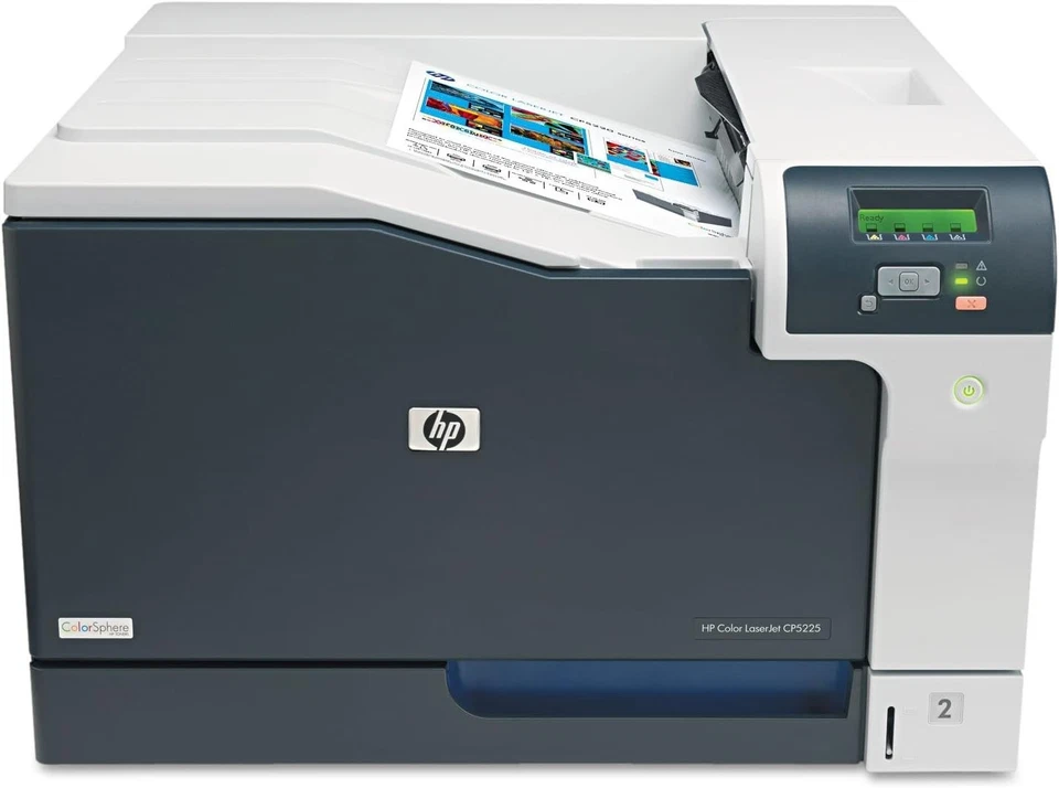 HP CP5225n A3 Colour Laser Printer -CE711A- 11K Page Count- B-20% C-80% M/Y-100% - Image 1 of 4