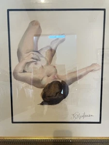 Vintage Nude Study Painting Signed - Picture 1 of 5