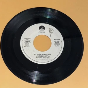 Michael Feinstein My Favorite Year 45 rpm Promo Record 1988 Vintage Vinyl 7" - Picture 1 of 2