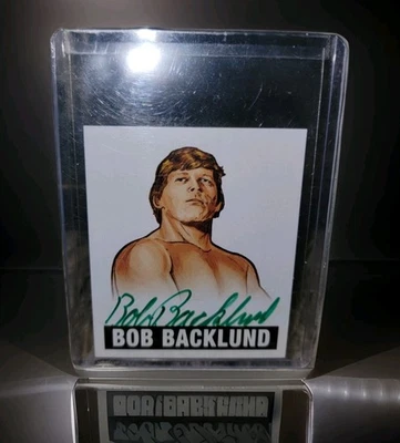 💪🔥Bob Backlund /10 GREEN INK 2012 Leaf Originals Wrestling Signed ON Card Auto - Image 1 of 4