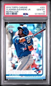 Vladimir Guerrero Jr RC Rookie 2019 Topps Chrome Refractor #201 PSA 10 - Picture 1 of 2