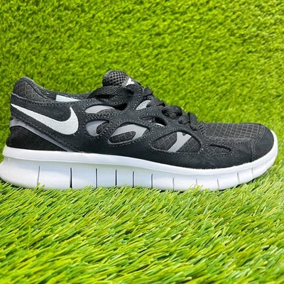 Nike Free Run 2 Womens Size 9 Black White Gray Running Walking Shoes Sneakers - Image 1 of 4