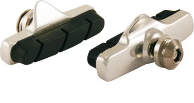 LA CICLOMOTO COPPIA PATTINI FRENO BICI CORSA ALLUMINIO COMPATIBILE CAMPAGNOLO