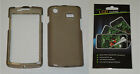 Grey / Smoke Hard Plastic Case & Screen Protector For Samsung Captivate i897