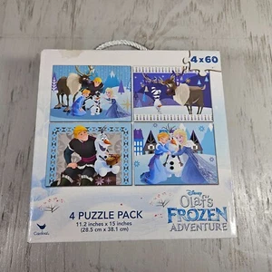 Brand New Disney Olaf's Frozen Adventure 4 Puzzle Pack 11.5"x15" - Picture 1 of 5