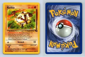 Mankey #55/64 Jungle Common Pokemon 1999 TCG Card - Picture 1 of 1