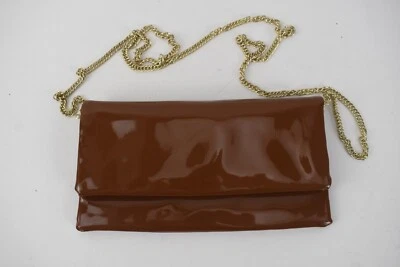 Bolso sin asas Steve Madden para mujer marrón coñac imitación cuero cadena de hombro Foto 1 de 4