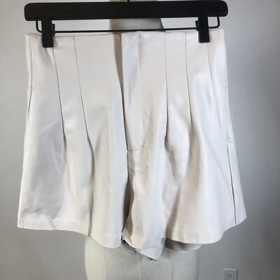 Mustard Seed Medium Faux Leather Shorts Summer Going Out Preppy City  - Image 1 of 4