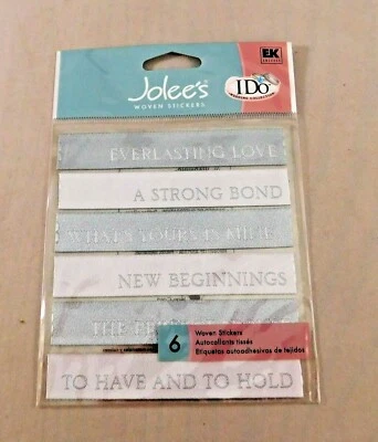 Wedding Scrapbook Stickers Ring Shower Dress Cake Hearts First Home Captions - Image 1 of 3