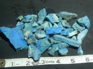 MANY CHRYSOCOLLA BULK LOT PERUVIAN 228 Grams  rough - Picture 1 of 3