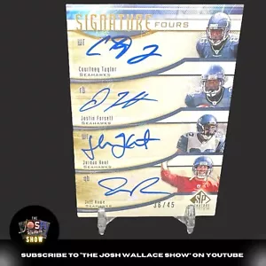 2009 SP Signature “Signature Fours” Taylor Forsett Kent Rowe AUTO 36/45 - Picture 1 of 3