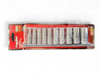Husky 3/8 in. Drive Deep SAE Socket Set (10-Piece) H3DDPSAE10PCSR - Image 1 of 4