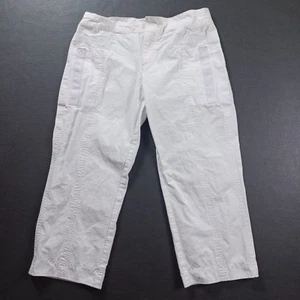 Pantalone Nike donna piccolo ripstop cropped Capri tasche vintage Y2K bianco - Foto 1 di 9
