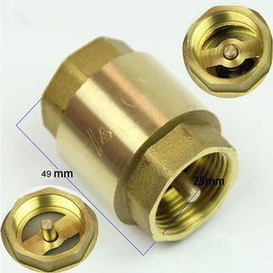 1pcs 3/4" DN20 Brass Female Thread BSPP Straight-Through Linear Type Check Valve - Picture 1 of 1
