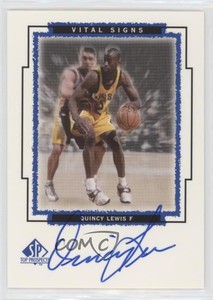 1999 SP Top Prospects Vital Signs Quincy Lewis #QL Rookie Auto RC