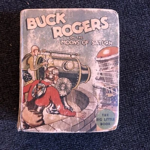 Buck Rogers On The Moons Of Saturn #1143 1934-Whitman-Big Little Book-P - Picture 1 of 9