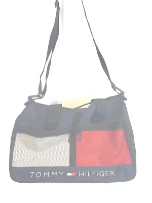 Vintage Tommy Hilfiger Unisex Crossbody Duffle Travel Carry On Gym Bag Crossbody - Image 1 of 4