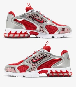 Nike Air Zoom Spiridon Cage 2 CJ1288-600 Track Red White Silver Men's Size - Picture 1 of 11