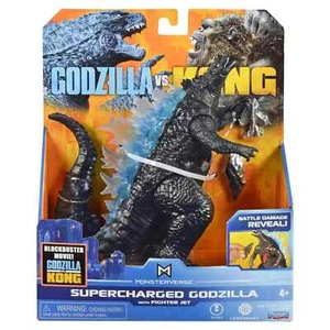 Figura de acción Godzilla Vs Kong Godzilla sobrealimentado con avión de combate 6" - Imagen 1 de 9