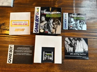 WWF WrestleMania 2000 (Nintendo Game Boy Color, 1999) CIB - Image 1 of 4