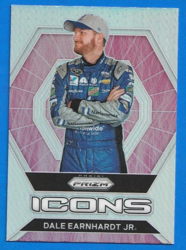 2022 Panini Prizm Racing Nascar DALE EARNHARDT JR. ICONS SILVER PRIZM #84 - Image 1 of 1