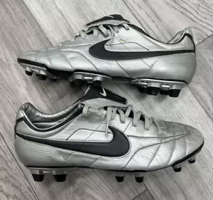 Nike Tiempo Zoom Air Legend Vintage Silver Football Soccer Cleats US 11.5 UK10.5 - Picture 1 of 12