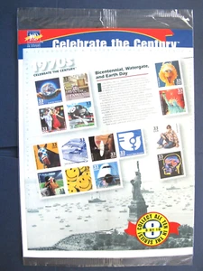 Briefmarkensatz # 5547 Celebrate The Century 70er Jahre 33c Bogen (noch versiegelt) postfrisch 1999 - Bild 1 von 2