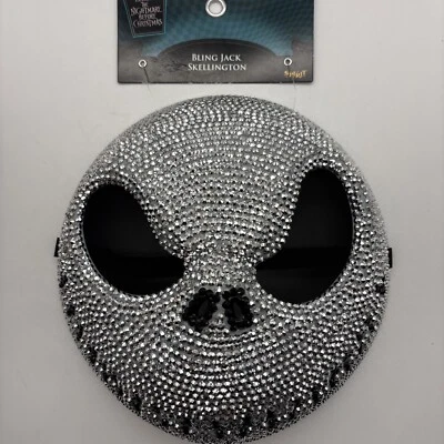 01738178 Spirit Jack Skellington Bling Media máscara Pesadilla antes de Navidad Foto 1 de 4