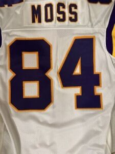 Randy Moss Minnesota Vikings  Puma Jersey Size 48 White Excellent Condition