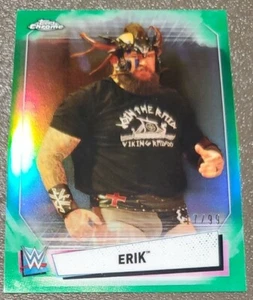 2021 Topps Chrome WWE Wrestling Green #20 Erik /99 - Picture 1 of 2