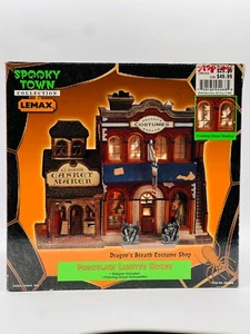 LEMAX Spooky Town "Dragon's Breath Costume Shop" Lighted/Animated Retired (2000) - Picture 1 of 4