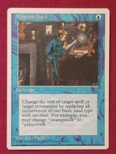 Magic The Gathering 4TH EDITION MAGICAL HACK single blue card MTG