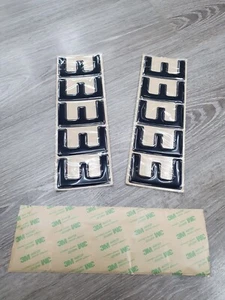 E | Número de gel 3d letra de resina abovedada negra 50 mm x 79 mm hágalo usted mismo Reino Unido Reg | x 20 piezas - Imagen 1 de 3