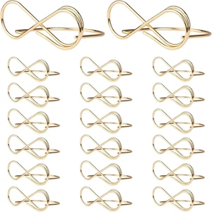 Gold Metall Hochzeit Tischkartenhalter, Sitzetiketten Tischkartenclips Kartenhal - Bild 1 von 4