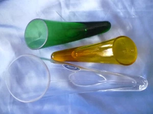 3 Liegevasen in versch. Größen und Farben, Deko, Glas, Joska Crystal - Bild 1 von 3
